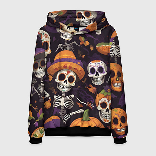 Мужская толстовка Страшилки хэллоуин / 3D-Черный – фото 1