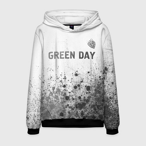 Мужская толстовка Green Day - white gradient посередине / 3D-Черный – фото 1