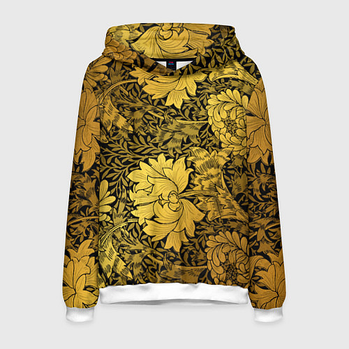 Мужская толстовка Золотые подсолнухи / 3D-Белый – фото 1