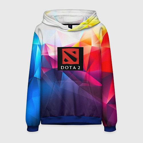 Мужская толстовка DOTA geometry neon / 3D-Синий – фото 1