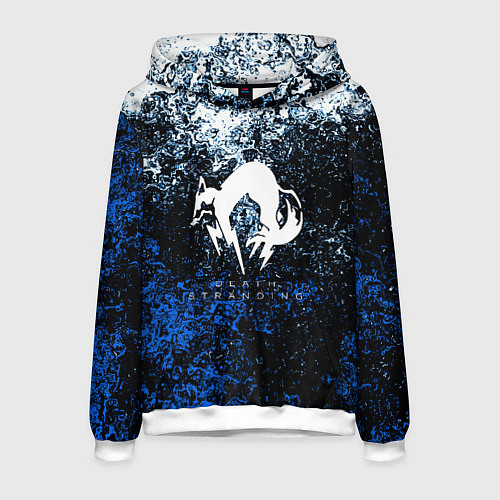 Мужская толстовка Deathstranding холодные краски / 3D-Белый – фото 1