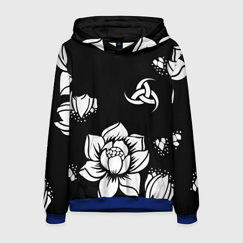 Мужская толстовка Русская община символика розы / 3D-Синий – фото 1