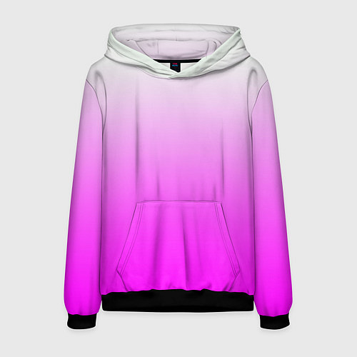 Мужская толстовка Gradient color pink / 3D-Черный – фото 1