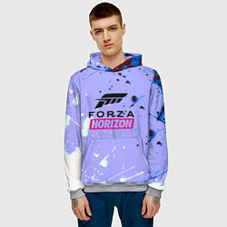 Толстовка-худи мужская Forza Horizon краски текстура, цвет: 3D-меланж — фото 2