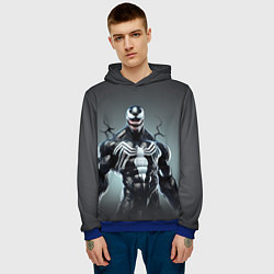 Толстовка-худи мужская Симбиот - Веном, цвет: 3D-синий — фото 2
