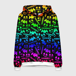 Мужская толстовка Marshmello neon steel pattern