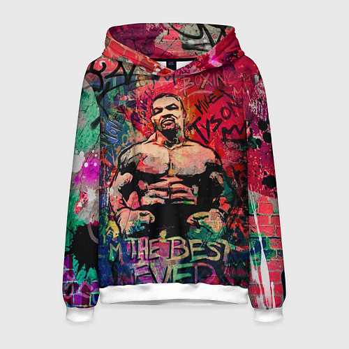 Мужская толстовка Майк Тайсон - лучший навсегда / 3D-Белый – фото 1