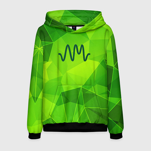 Мужская толстовка Arctic Monkeys green poly / 3D-Черный – фото 1