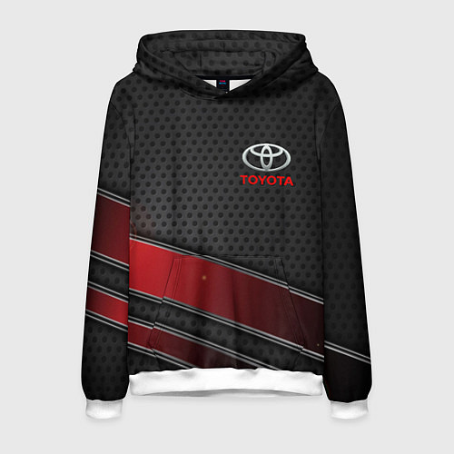 Мужская толстовка Toyota auto car / 3D-Белый – фото 1