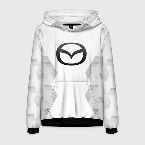 Мужская толстовка Mazda white poly / 3D-Черный – фото 1