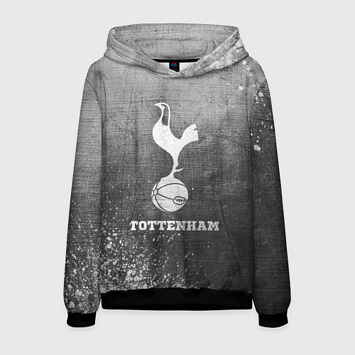 Мужская толстовка Tottenham - grey gradient / 3D-Черный – фото 1