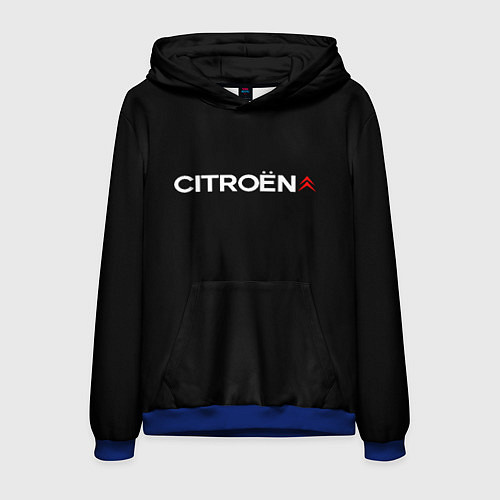 Мужская толстовка Citroen logo / 3D-Синий – фото 1