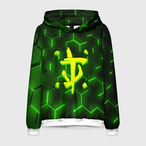 Мужская толстовка Doom кислотная броня / 3D-Белый – фото 1