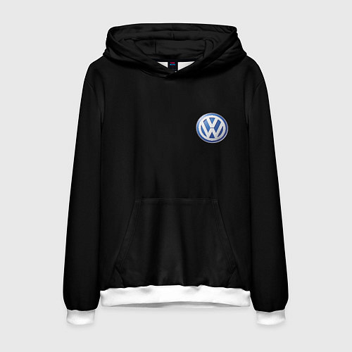 Мужская толстовка Volkswagen logo auto / 3D-Белый – фото 1