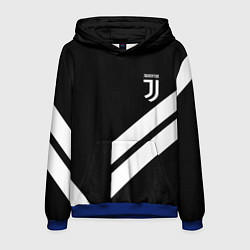 Толстовка-худи мужская Juventus line white, цвет: 3D-синий