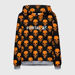 Толстовка-худи мужская Portal skull pattern, цвет: 3D-меланж