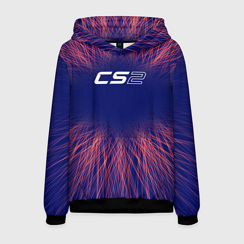 Мужская толстовка Counter Strike 2 red energy / 3D-Черный – фото 1
