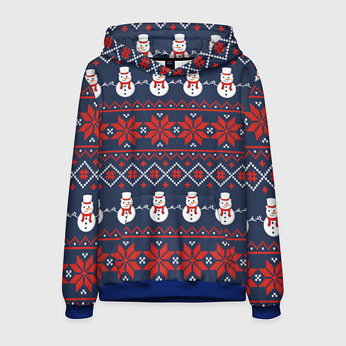 Мужская толстовка Christmas Background / 3D-Синий – фото 1