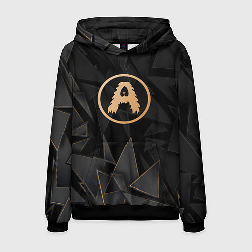 Мужская толстовка Aerosmith golden poly / 3D-Черный – фото 1