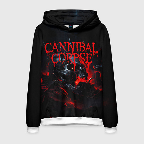 Мужская толстовка Cannibal Corpse кровавый череп / 3D-Белый – фото 1