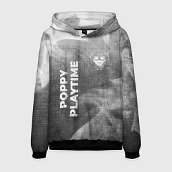 Мужская толстовка Poppy Playtime - grey gradient вертикально