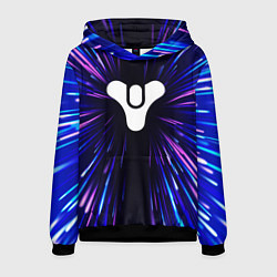 Толстовка-худи мужская Destiny neon energy, цвет: 3D-черный