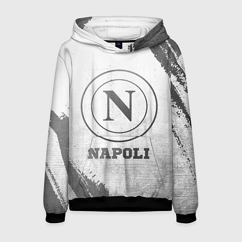 Мужская толстовка Napoli - white gradient / 3D-Черный – фото 1