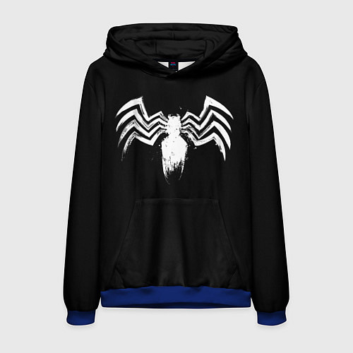 Мужская толстовка Venom - logo / 3D-Синий – фото 1