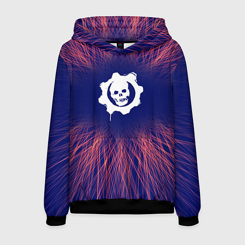 Мужская толстовка Gears of War red energy / 3D-Черный – фото 1