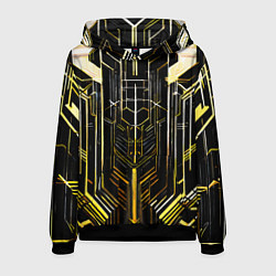 Мужская толстовка Gold lines on a black background