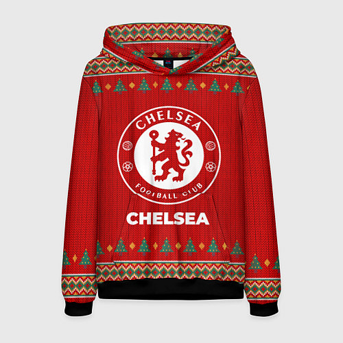 Мужская толстовка Chelsea new year / 3D-Черный – фото 1