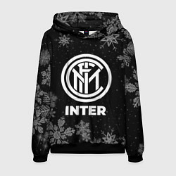 Толстовка-худи мужская Снежный Inter, цвет: 3D-черный