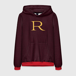 Толстовка-худи мужская Weasley jumper letter R, цвет: 3D-красный