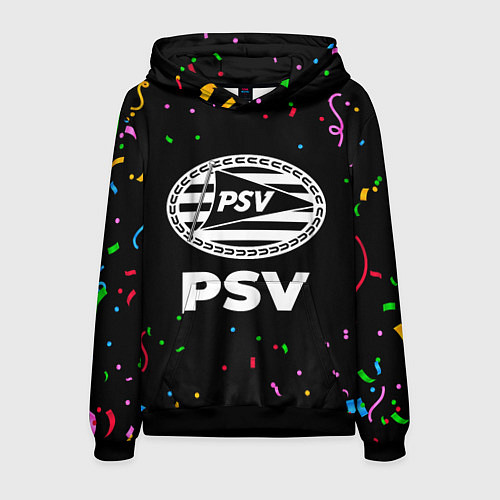 Мужская толстовка PSV конфети / 3D-Черный – фото 1