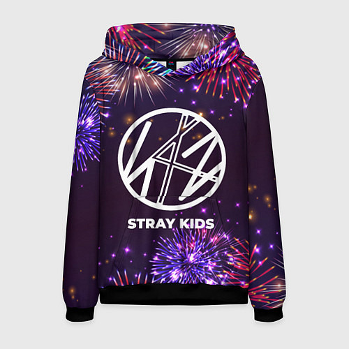 Мужская толстовка Праздничный Stray Kids / 3D-Черный – фото 1