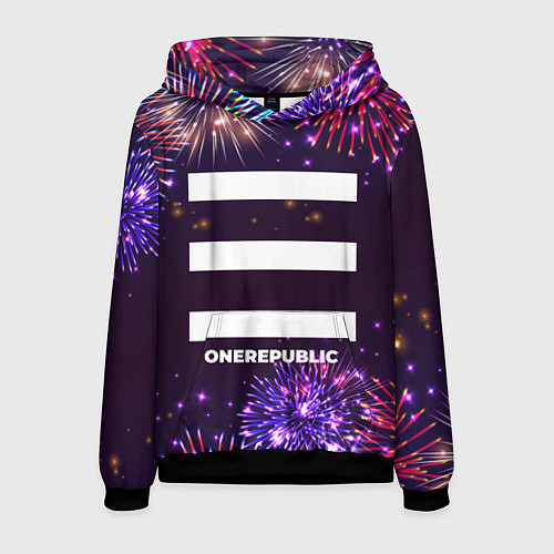 Мужская толстовка Праздничный OneRepublic / 3D-Черный – фото 1