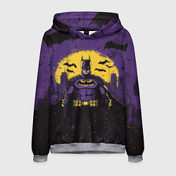 Толстовка-худи мужская Batman, цвет: 3D-меланж