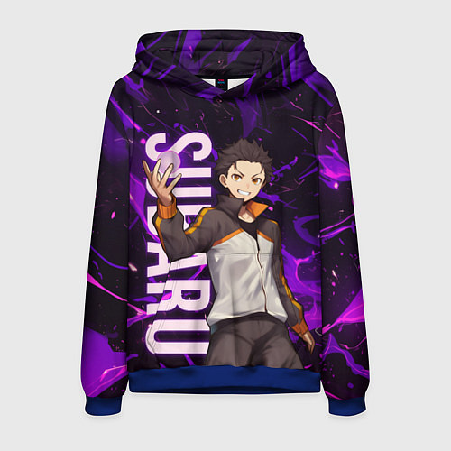 Мужская толстовка Субару Re:Zero / 3D-Синий – фото 1