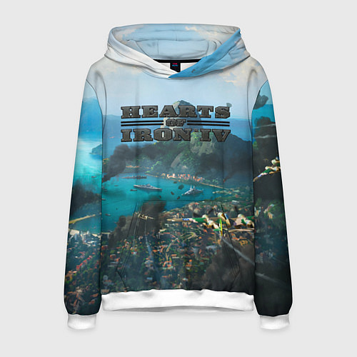 Мужская толстовка Hearts of Iron trial of allegiance / 3D-Белый – фото 1