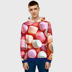 Толстовка-худи мужская Маршмэллоу, цвет: 3D-синий — фото 2