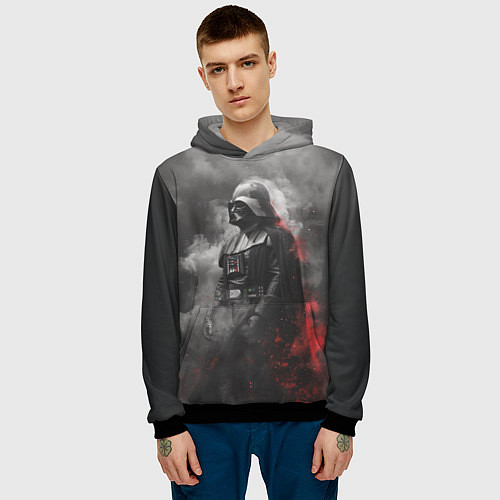 Мужская толстовка Дарт Вейдер - ситх / 3D-Черный – фото 3
