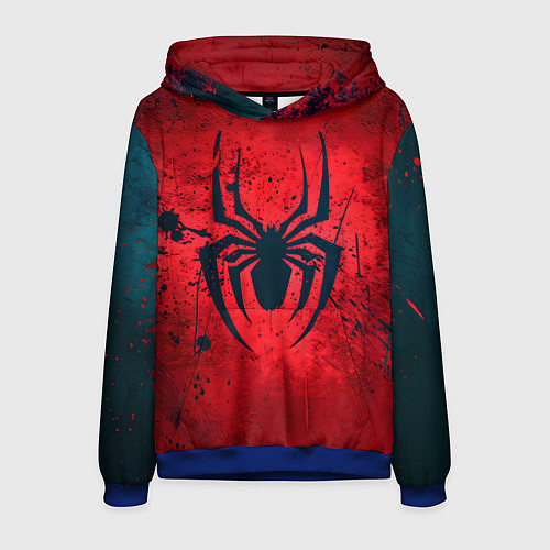 Мужская толстовка Душа героя: Человек-паук / 3D-Синий – фото 1