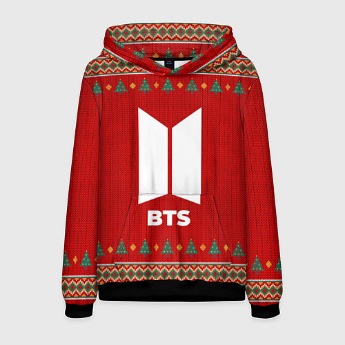 Мужская толстовка BTS new year / 3D-Черный – фото 1