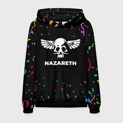 Мужская толстовка Nazareth конфети / 3D-Черный – фото 1