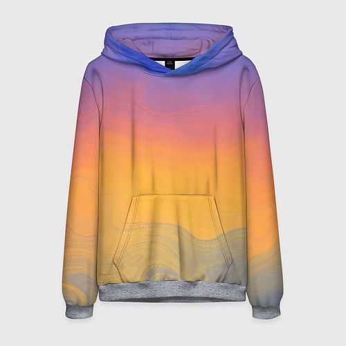 Мужская толстовка Яркий градиент / 3D-Меланж – фото 1