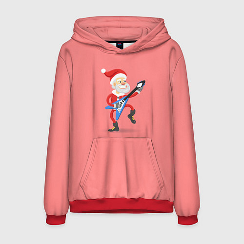 Мужская толстовка Санта отжигает / 3D-Красный – фото 1