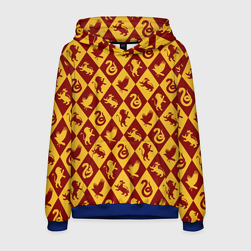 Мужская толстовка Гарри Поттер факультеты / 3D-Синий – фото 1