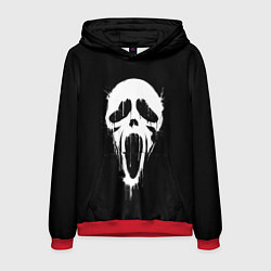 Толстовка-худи мужская Крик маска, цвет: 3D-красный