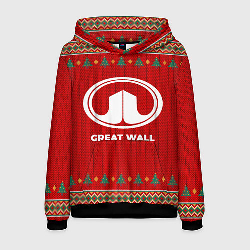 Мужская толстовка Great Wall new year / 3D-Черный – фото 1