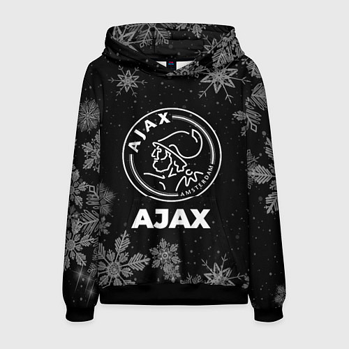 Мужская толстовка Снежный Ajax / 3D-Черный – фото 1